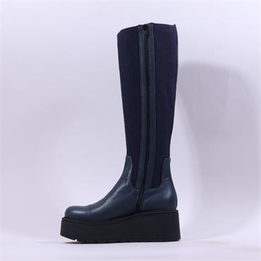 Marco Moreo Vale Stretch Knee High - Navy Stretch